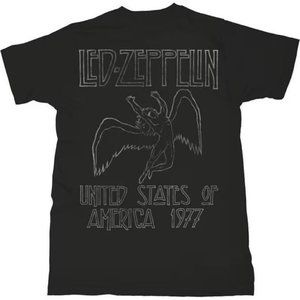 Led Zeppelin Usa 77 Band Band Tshirt Official Merch Rock Band Music Top Tee 2